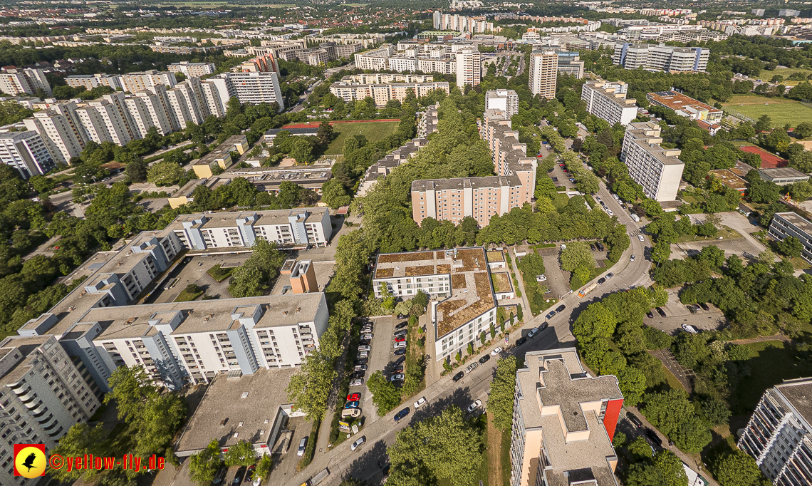 07.06.2023 - Annette-Kolb-Anger, Perlach Stift und Aufstockung in der Kafkastraße in Neuperlach
